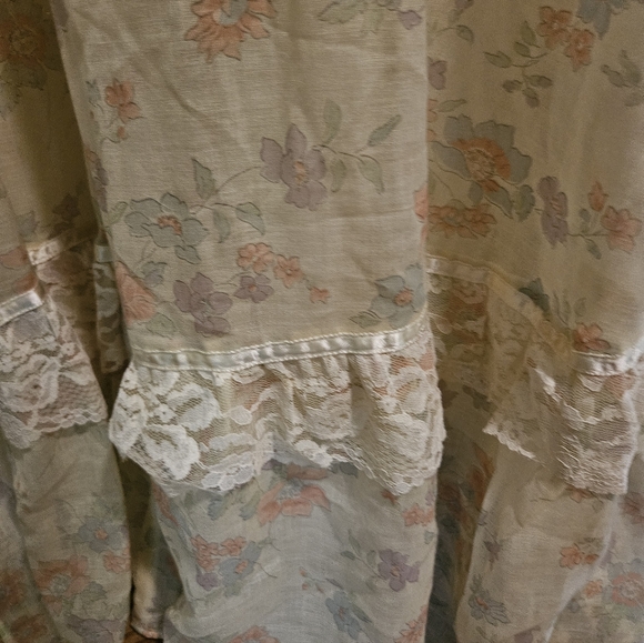 Deadstock Gunne Sax 13 NWT Boho Maxi Drsss Floral Corset Top - Picture 5 of 9